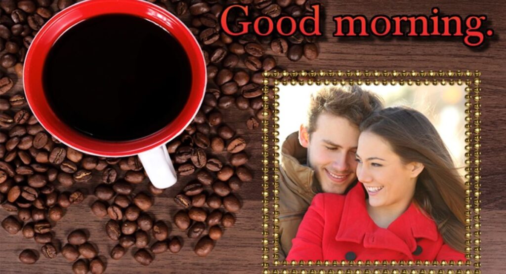 Person reading or sending best examples of good morning wishes on a smartphone during a cheerful morning