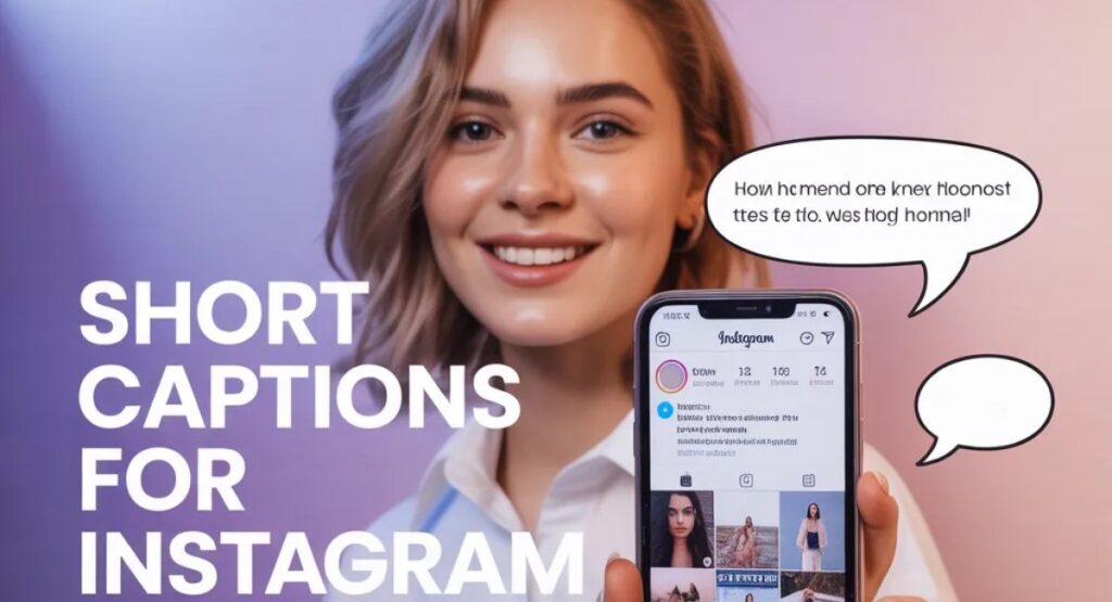 short instagram captions for posts selfies and reels to boost engagement