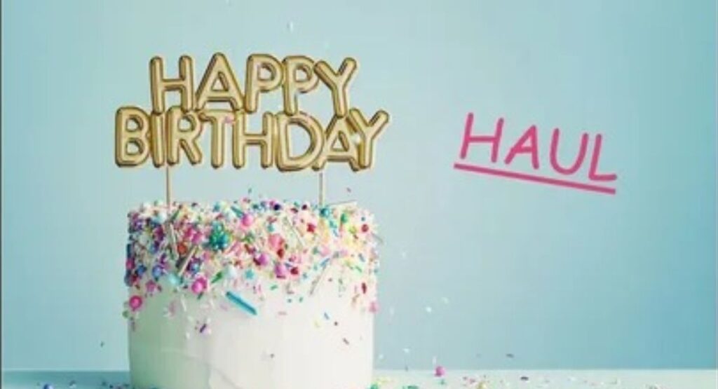 Definition and concept of happy birthday wishes with birthday decorations and heartfelt messages