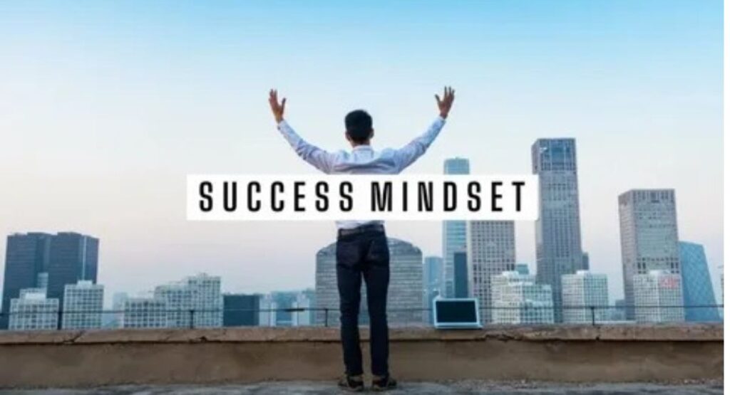 Success mindset quotes inspiring motivation, focus, and achieving goals with a positive and determined attitude