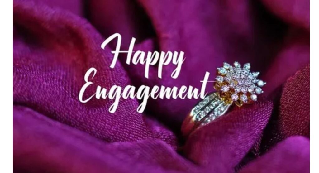 A beautiful family engagement moment filled with smiles, love, blessings, and heartfelt emotions shared between parents, son, daughter, and loved ones.