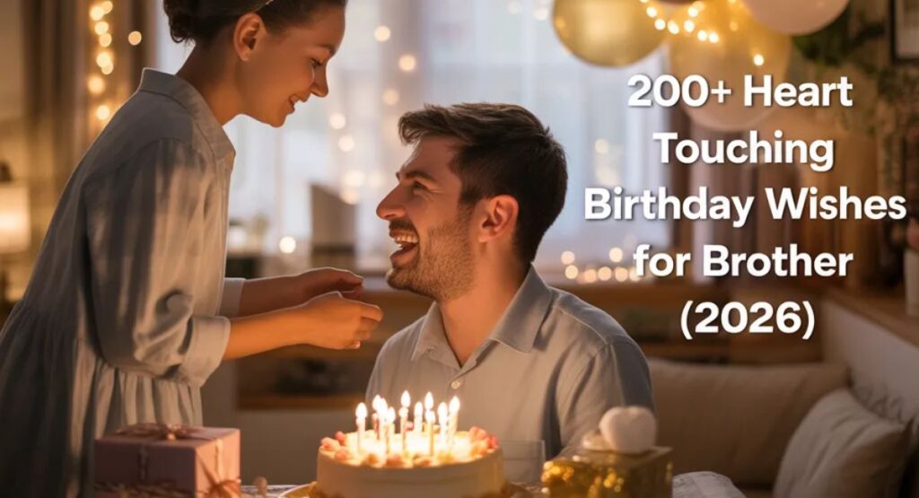 Heart touching birthday wishes for brother with emotional celebration moment