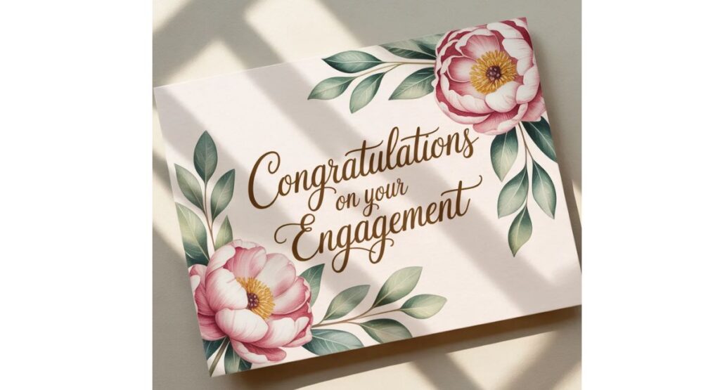 A beautiful family engagement moment filled with smiles, love, blessings, and heartfelt emotions shared between parents, son, daughter, and loved ones.
