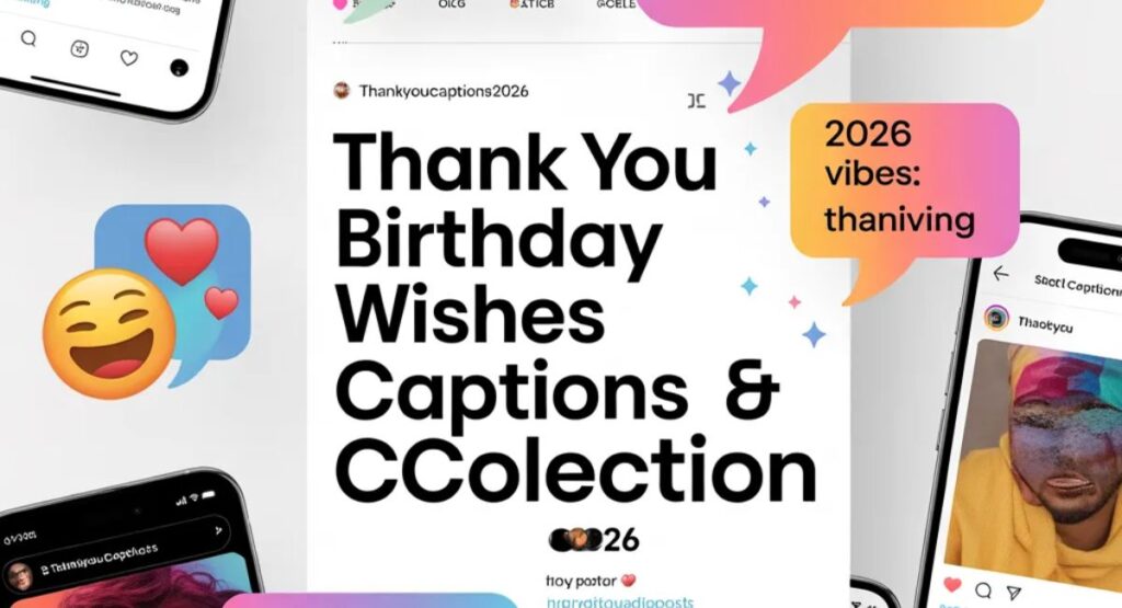 Best thank you birthday wishes captions to express heartfelt gratitude, love, and happiness for every special moment and celebration