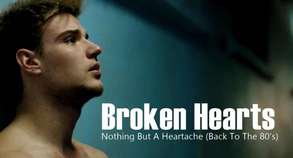 A broken soul hiding silent pain behind tired eyes, carrying the weight of love that ended but never truly faded away.